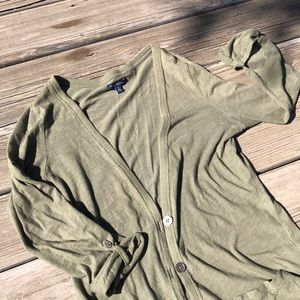 Olive American Eagle cardigan